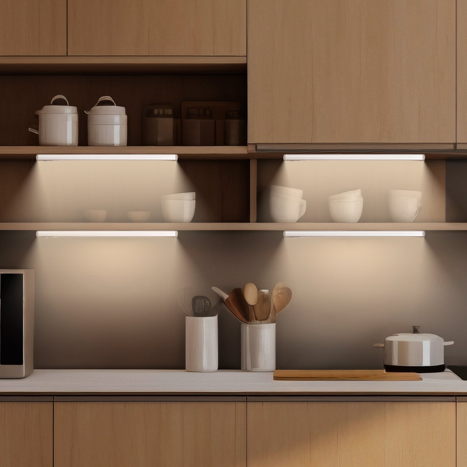 Rechargeable Motion Sensor LED Under Cabinet Light (2-pack)